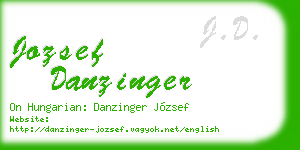 jozsef danzinger business card
